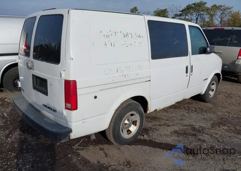 2001 Chevrolet Astro z USA, uszkodzony, nr VIN 1GCDM19W61B117493